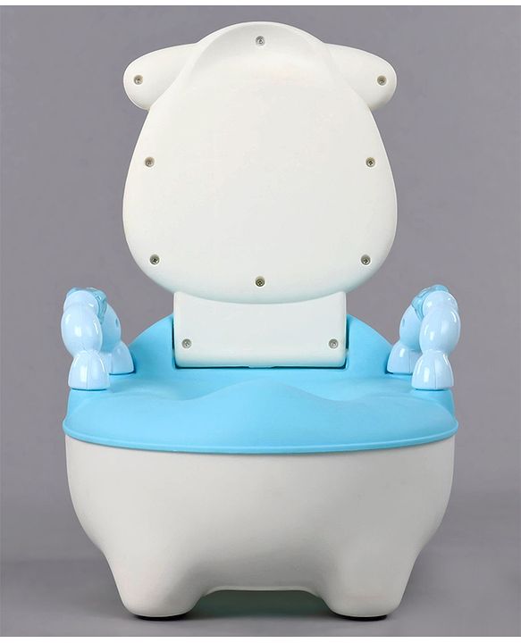 Babyhug Cow Potty Chair - White Blue