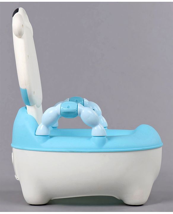 Babyhug Cow Potty Chair - White Blue