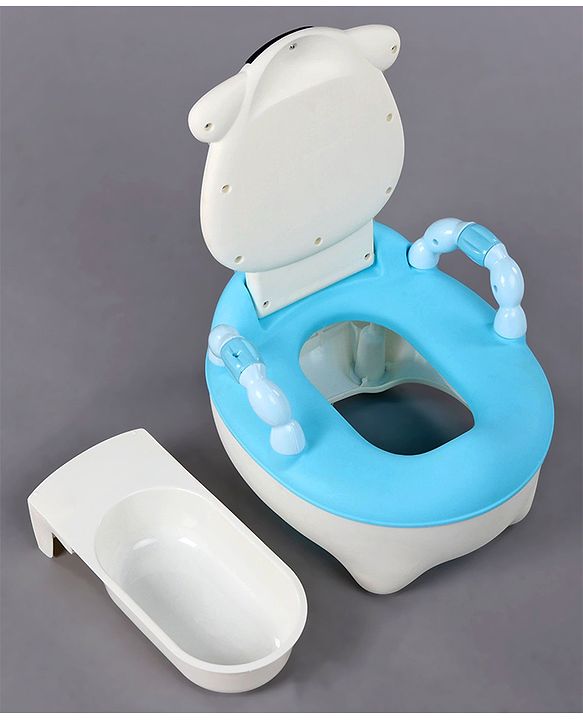 Babyhug Cow Potty Chair - White Blue
