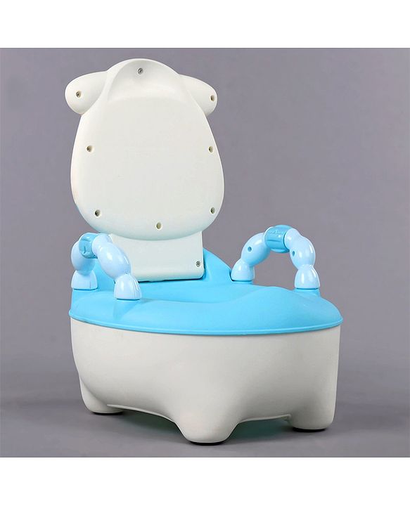 Babyhug Cow Potty Chair - White Blue