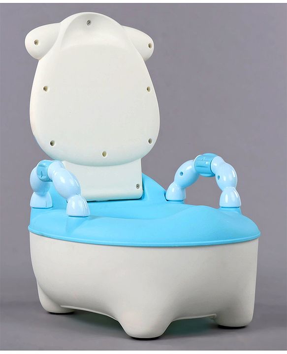 Babyhug Cow Potty Chair - White Blue