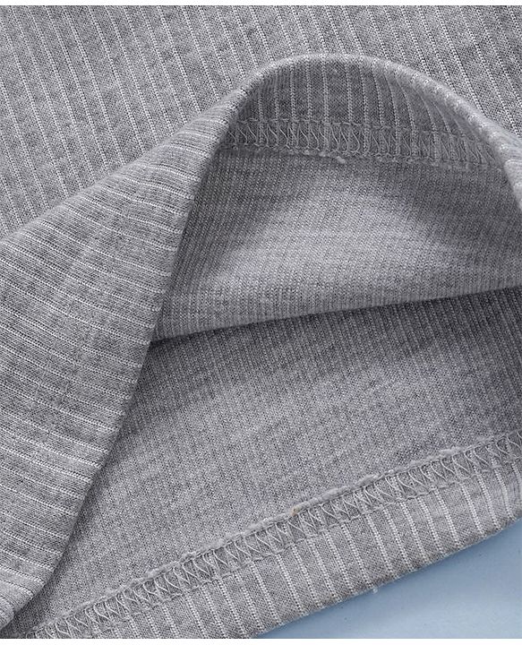 Babyhug Sleeveless Thermal Vest - Light Grey