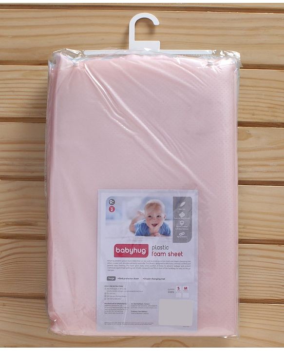 Babyhug Sponge Sheet Large Pack of 2 - Pink Blue