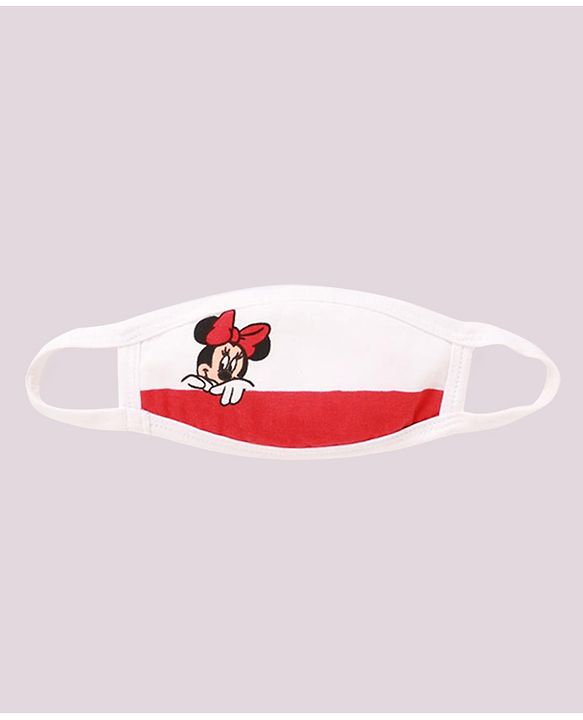 Babyhug Washable & Reusable Knit Face Mask Minnie Mouse - Pack of 2