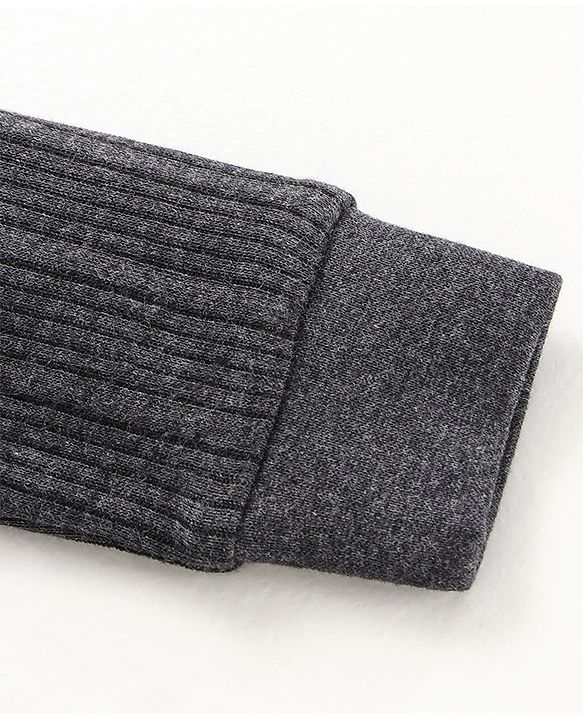 Babyhug Full Sleeves Thermal Vest - Dark Grey