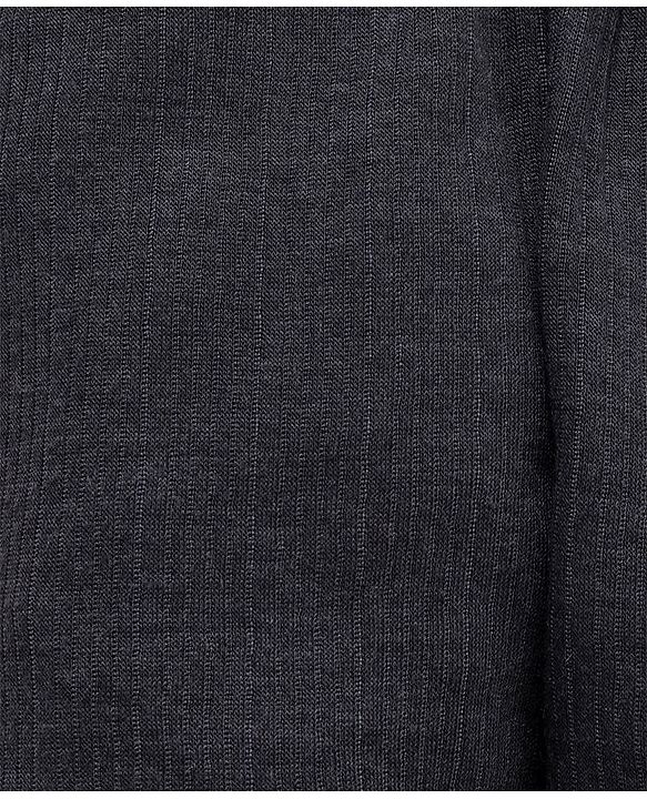 Babyhug Full Length Solid Thermal Bottoms - Dark Grey