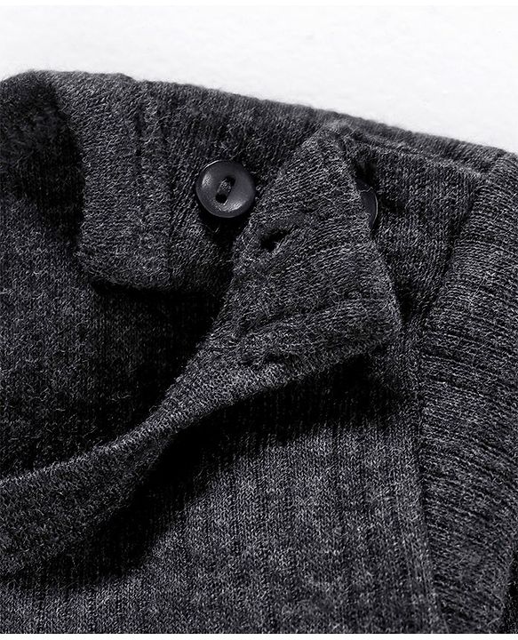 Babyhug Full Sleeves Thermal Vest - Dark Grey