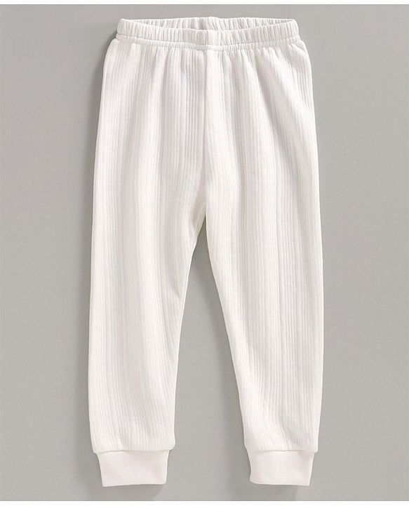Babyhug Full Length Thermal Bottoms - Off White