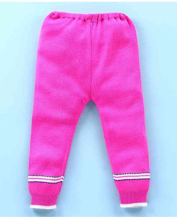 Babyhug Winter Wear Full Length Bottoms - Pink