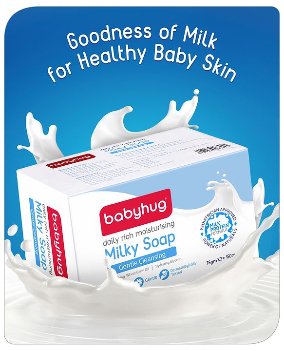 Babyhug Daily Rich Moisturising Milky Soap - 75 g