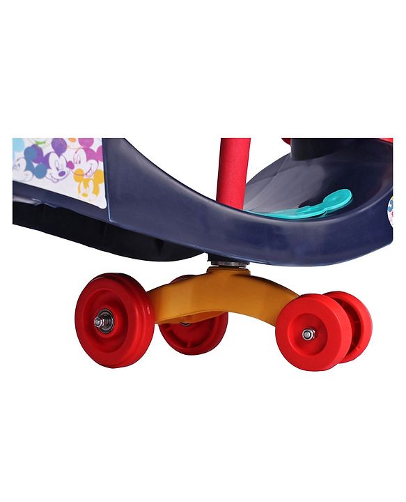 Babyhug Mickey Gyro Swing Car - Red Blue