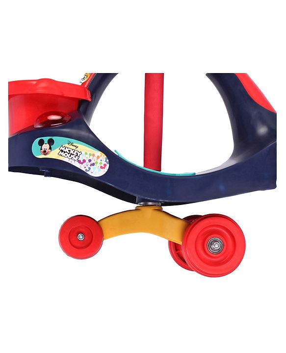 Babyhug Mickey Gyro Swing Car - Red Blue