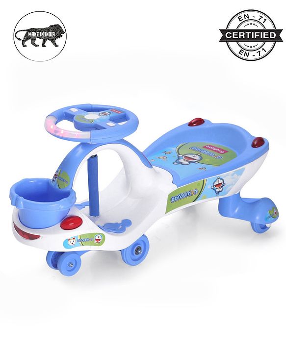 Babyhug Doremon Gyro Swing Car - Red Blue