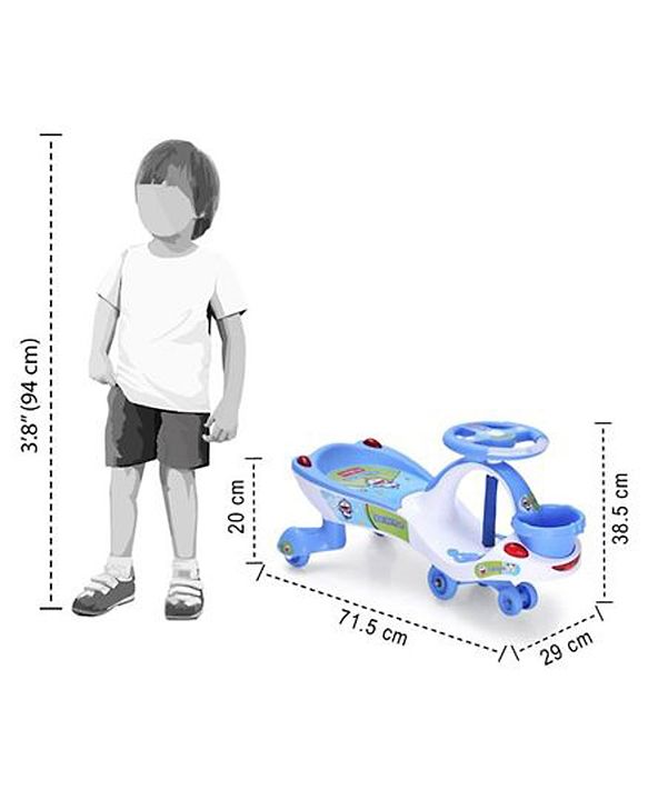Babyhug Doremon Gyro Swing Car - Red Blue