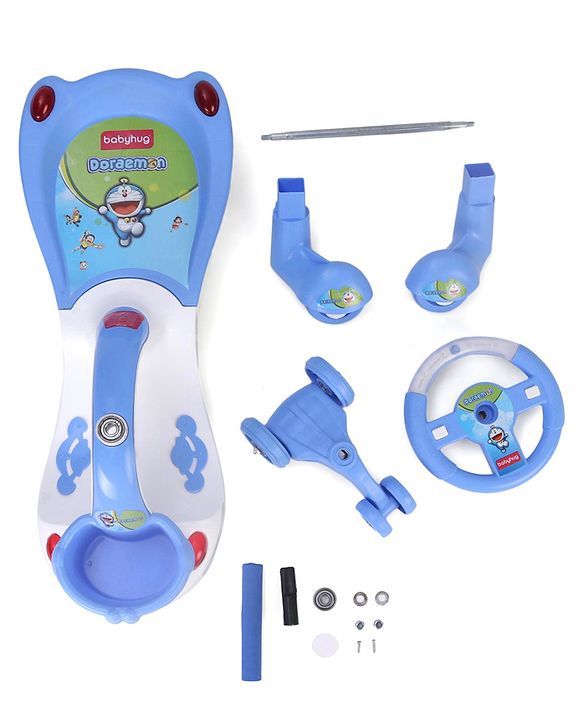Babyhug Doremon Gyro Swing Car - Red Blue