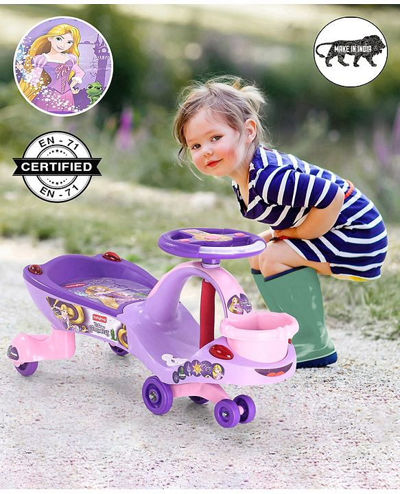Babyhug Princess Gyro Swing Car - Purple