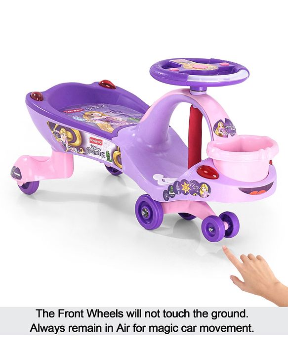 Babyhug Princess Gyro Swing Car - Purple