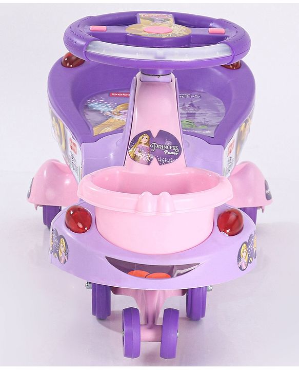 Babyhug Princess Gyro Swing Car - Purple