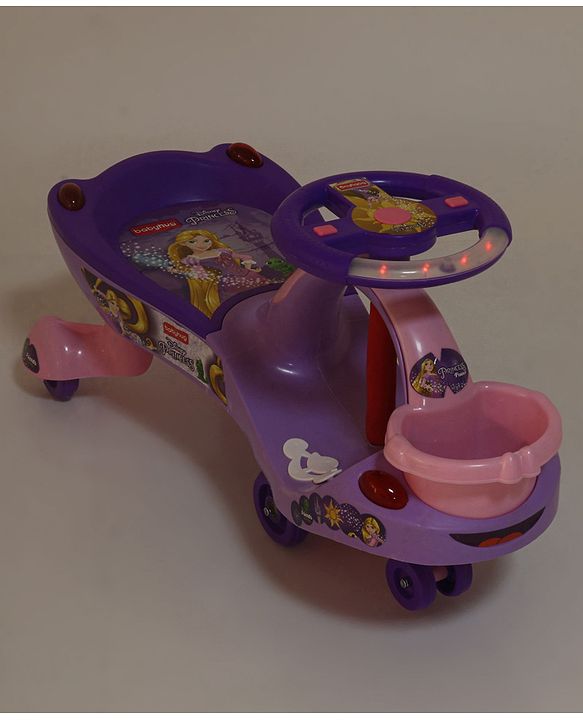 Babyhug Princess Gyro Swing Car - Purple