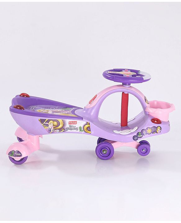 Babyhug Princess Gyro Swing Car - Purple