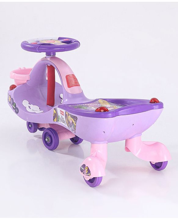 Babyhug Princess Gyro Swing Car - Purple