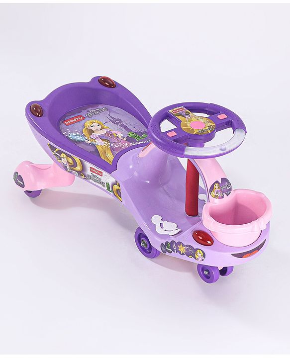 Babyhug Princess Gyro Swing Car - Purple