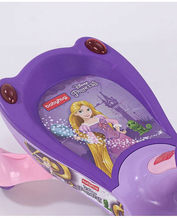 Babyhug Princess Gyro Swing Car - Purple