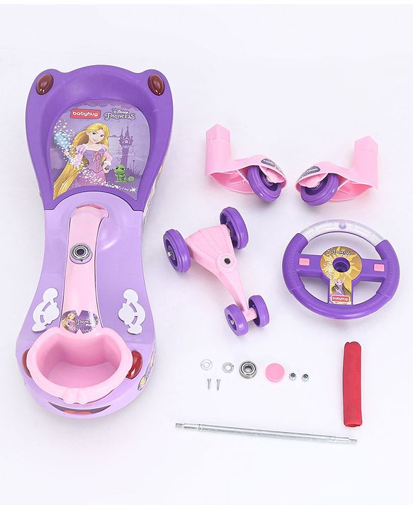 Babyhug Princess Gyro Swing Car - Purple