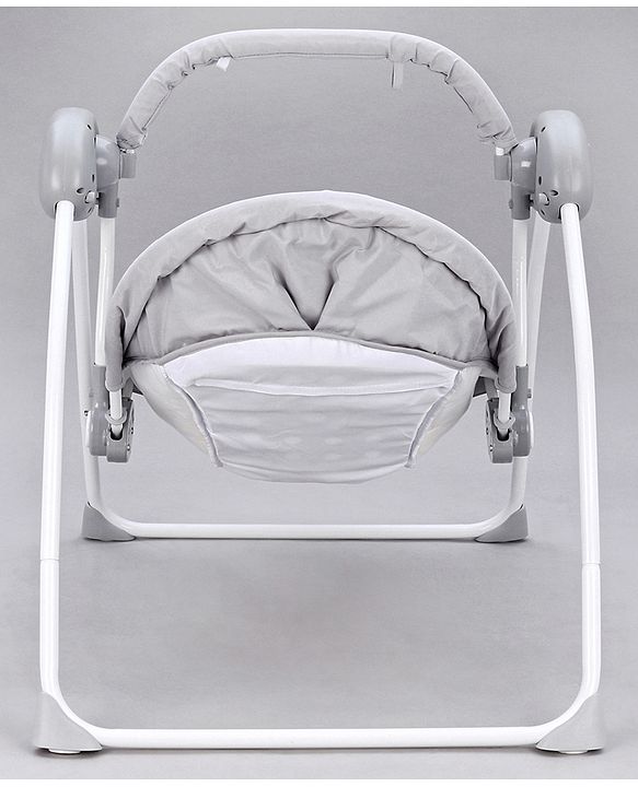 Babyhug Galaxy Electric Swing with Extra Free Motor & Remote - Grey (Without Hanging Toys)