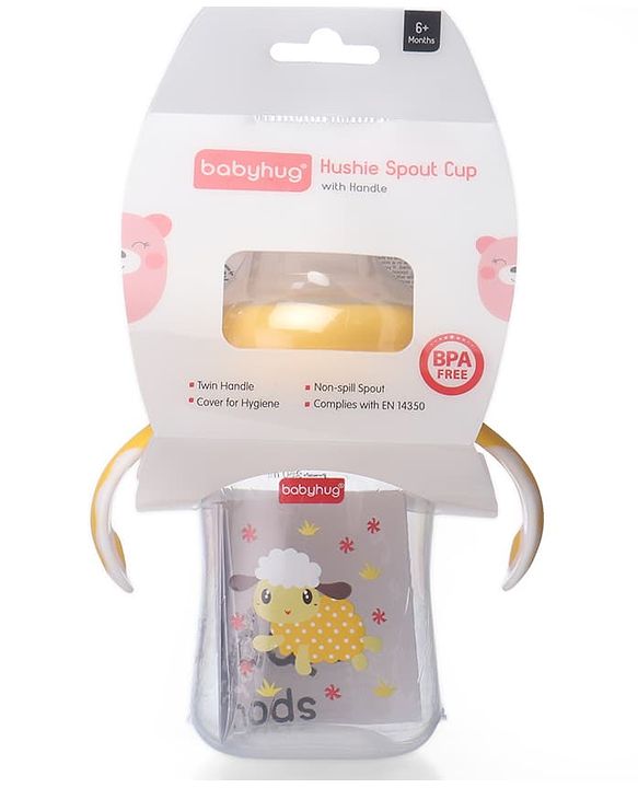 Babyhug Straw Sipper Bottle with Twin Handles  Green, 180 ml | BPA Free | Spill-Resistant |Easy Grip |Flip Up Straw | Travel Friendly | Ideal for Newborns & Toddlers |