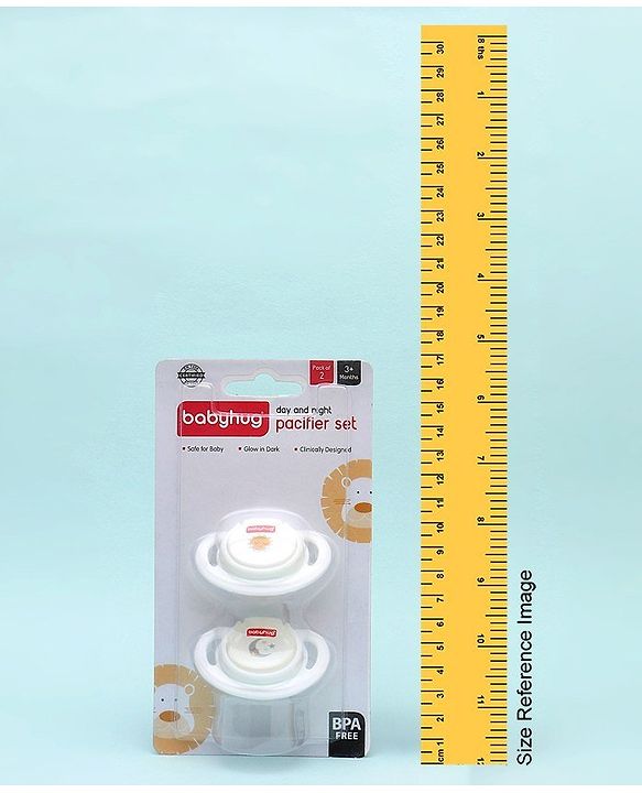 Babyhug Silicone Pacifier Pack of 2 - White