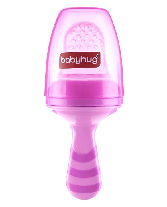 Babyhug Popsicle Shaped Fruit & Food Nibbler - Pink