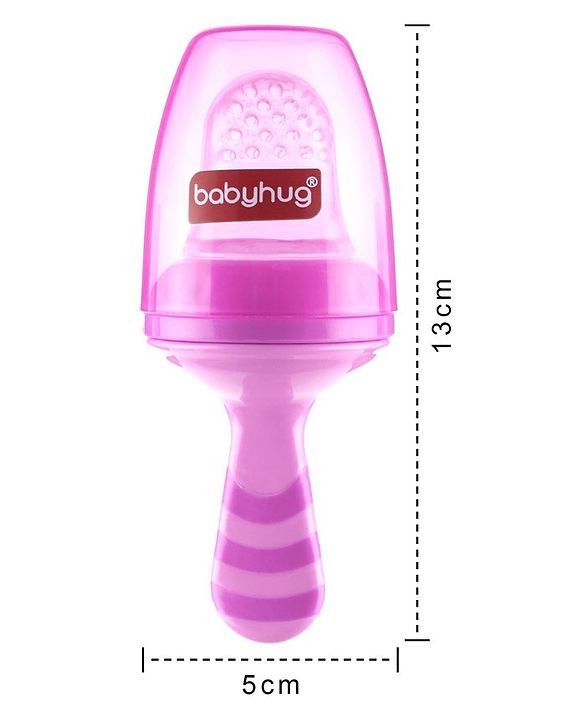 Babyhug Popsicle Shaped Fruit & Food Nibbler - Pink