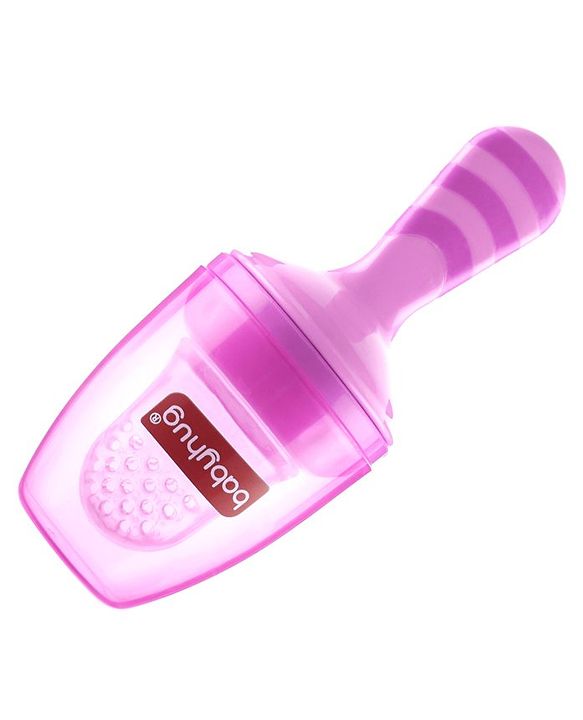 Babyhug Popsicle Shaped Fruit & Food Nibbler - Pink