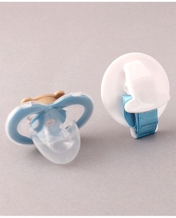 Babyhug Pacifier with Holder - Blue