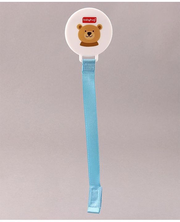Babyhug Pacifier with Holder - Blue