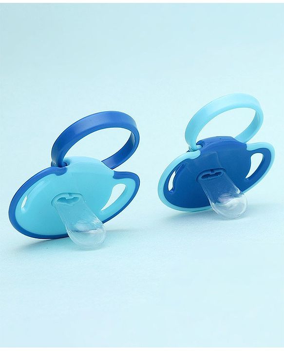 Babyhug Silicone Pacifier With Sterilizer Case Pack of 2 - Blue