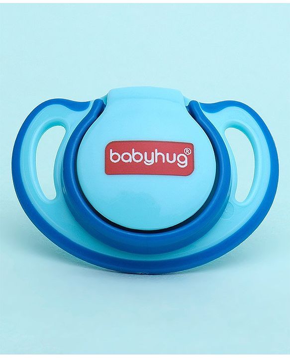 Babyhug Silicone Pacifier With Sterilizer Case Pack of 2 - Blue