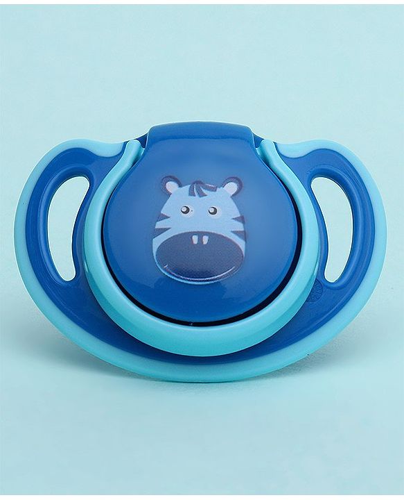 Babyhug Silicone Pacifier With Sterilizer Case Pack of 2 - Blue
