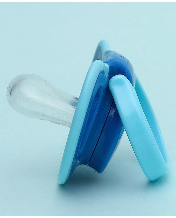 Babyhug Silicone Pacifier With Sterilizer Case Pack of 2 - Blue