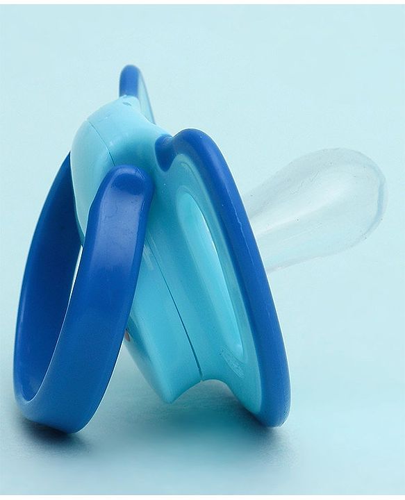 Babyhug Silicone Pacifier With Sterilizer Case Pack of 2 - Blue