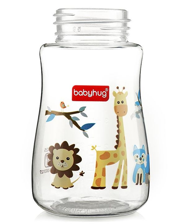 Babyhug Feeding Bottle Animal Print Blue And White Pack of 2 - 125 ml and 150 ml