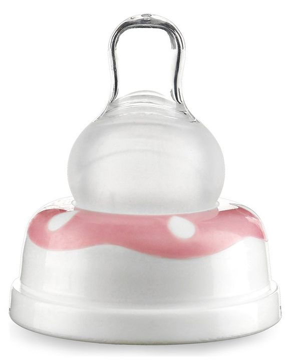 Babyhug Feeding Bottle Animal Print Pink & White Pack of 2 - 125 ml & 150 ml