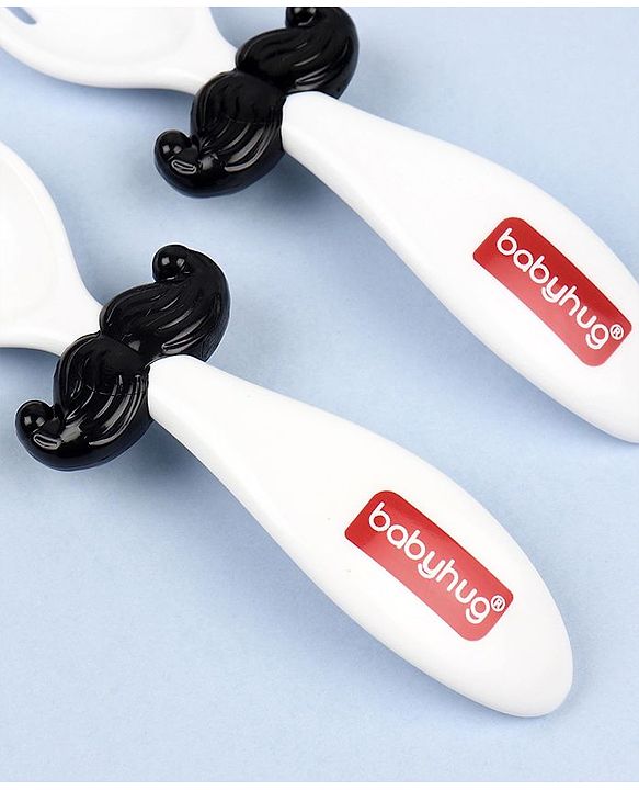 Babyhug Spoon & Fork Set - Black