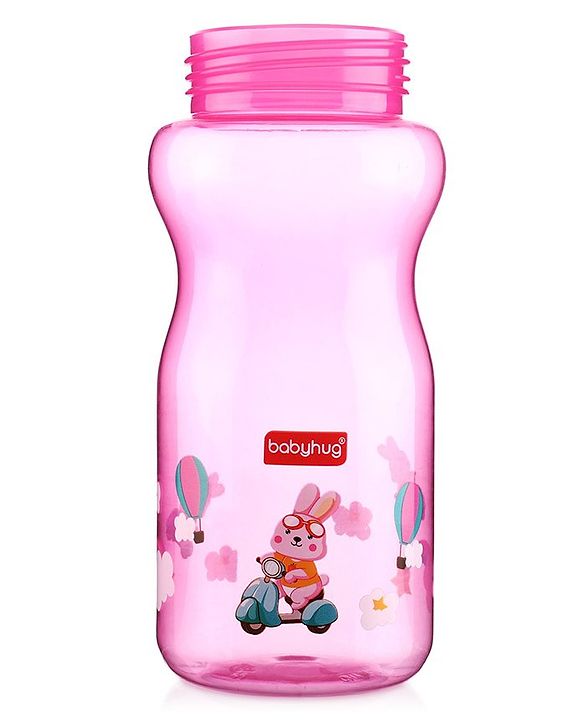 Babyhug Straw Sipper Bottle with Penguin Print - 300 ml, Blue | BPA Free | Leak-Resistant | Flip Open Lid | EN Certified | Dishwasher Safe | Ideal for Newborns & Toddlers