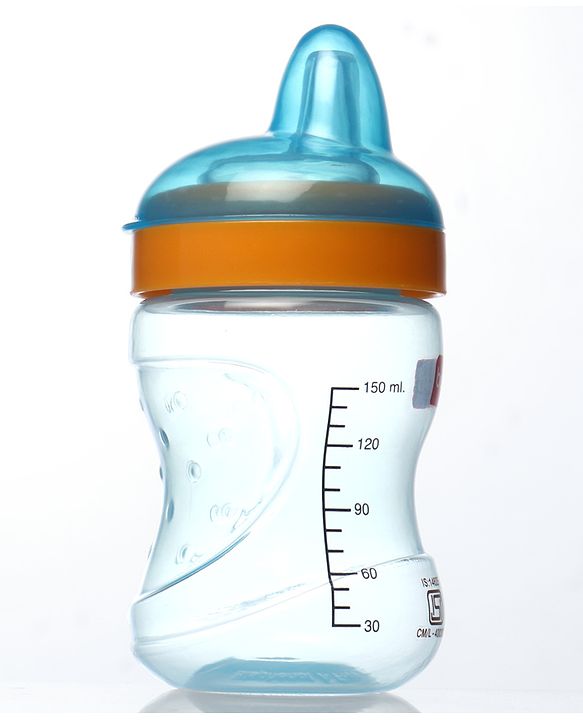 Babyhug Spout and Straw Sipper Set of 2 Green Blue - 180 ml Each