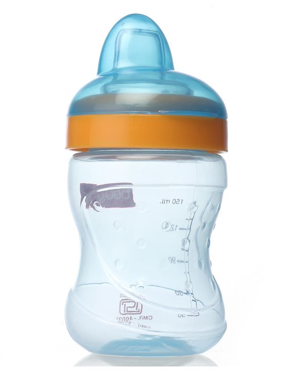 Babyhug Spout and Straw Sipper Set of 2 Green Blue - 180 ml Each