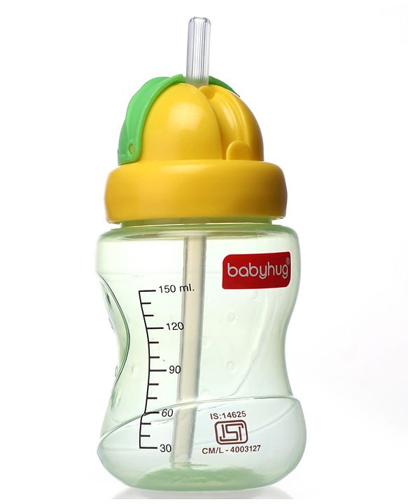 Babyhug Spout and Straw Sipper Set of 2 Green Blue - 180 ml Each