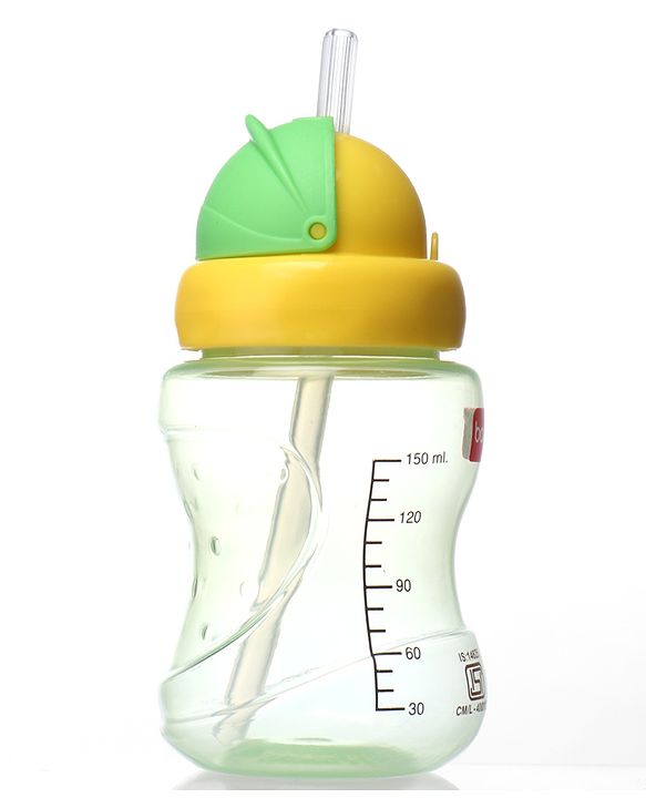 Babyhug Spout and Straw Sipper Set of 2 Green Blue - 180 ml Each