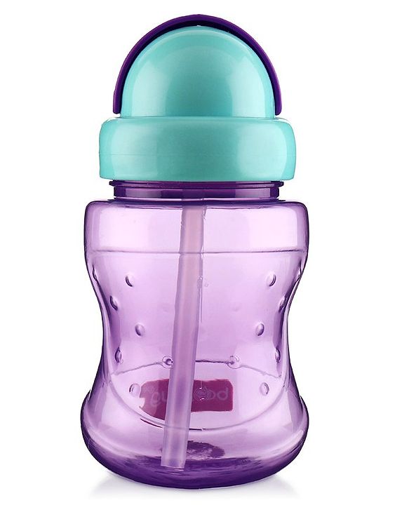 Babyhug Spout and Straw Sipper Set of 2 Pink Purple - 180 ml Each (Colour May Vary)